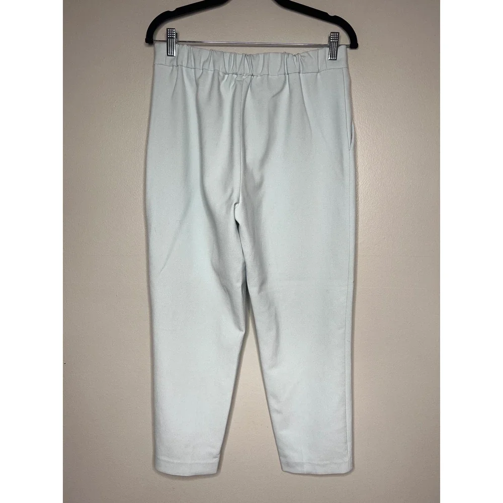 Aritzia Babaton Conan Cropped Pull-On Pants Light Blue Trousers 8 Career Office